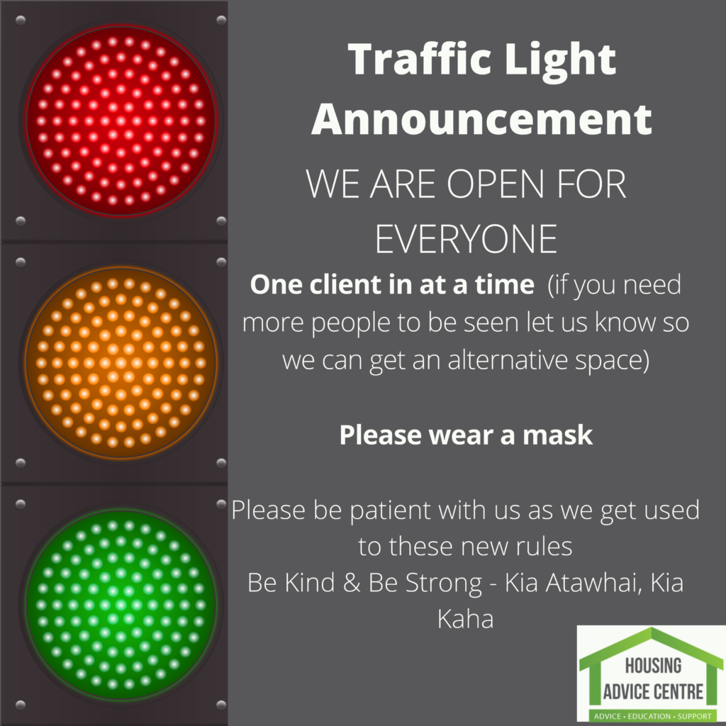 Traffic Light Announcment Housing Advice Centre